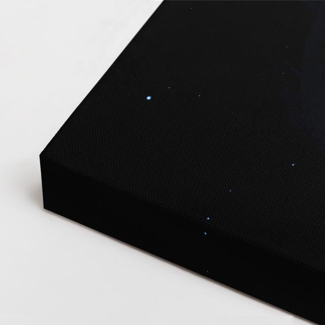 cuadro canvas galaxias y planetas profundidad celeste horizontal