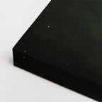 cuadro canvas galaxias y planetas esfera esmeralda horizontal