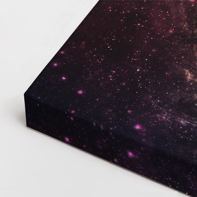 cuadro canvas galaxias y planetas nebulosa ígnea horizontal