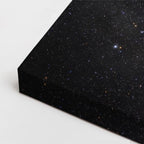 cuadro canvas galaxias y planetas saturno dorado horizontal