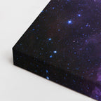 cuadro canvas galaxias y planetas nube magenta horizontal