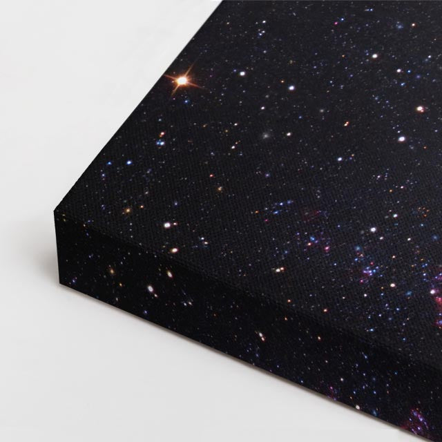 cuadro canvas galaxias y planetas galaxia profunda horizontal