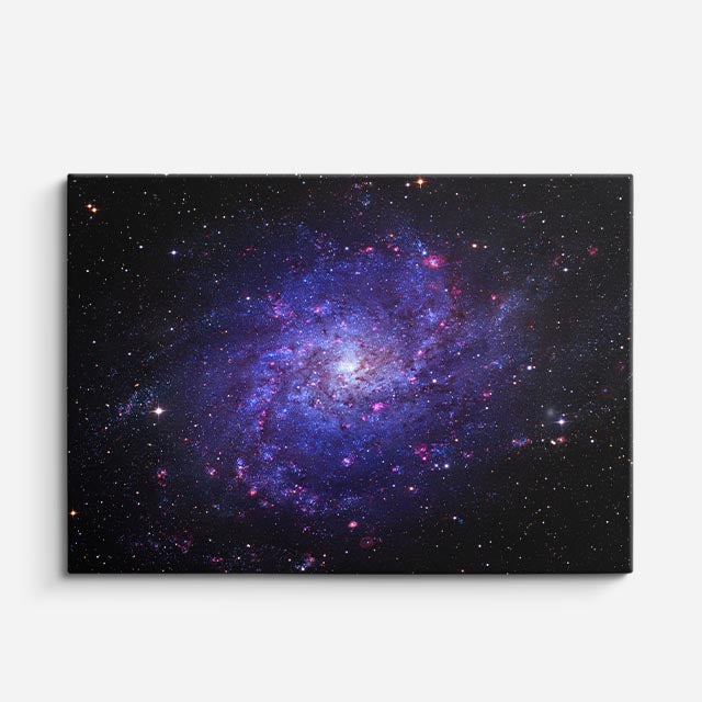 cuadro canvas galaxias y planetas galaxia profunda horizontal