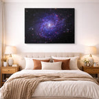 cuadro canvas galaxias y planetas galaxia profunda horizontal