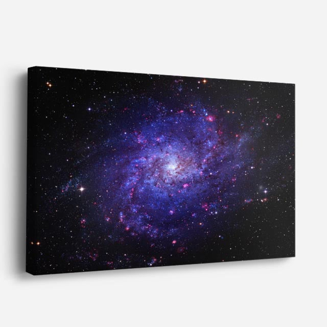 cuadro canvas galaxias y planetas galaxia profunda horizontal