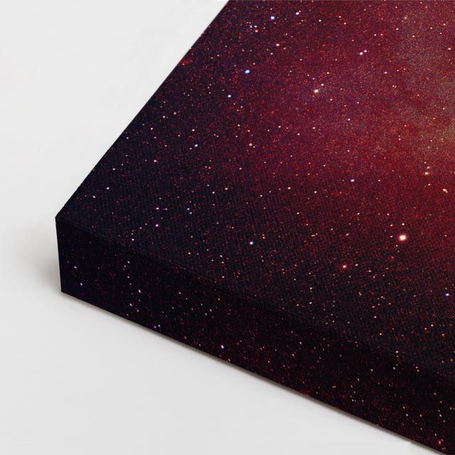 cuadro canvas galaxias y planetas explosión solar horizontal