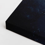 cuadro canvas galaxias y planetas tierra azul horizontal