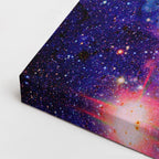 cuadro canvas galaxias y planetas polvo de estrellas horizontal