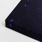cuadro canvas galaxias y planetas espiral azul horizontal