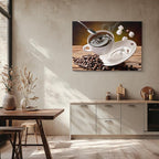 cuadro canvas café cafe con bombones horizontal