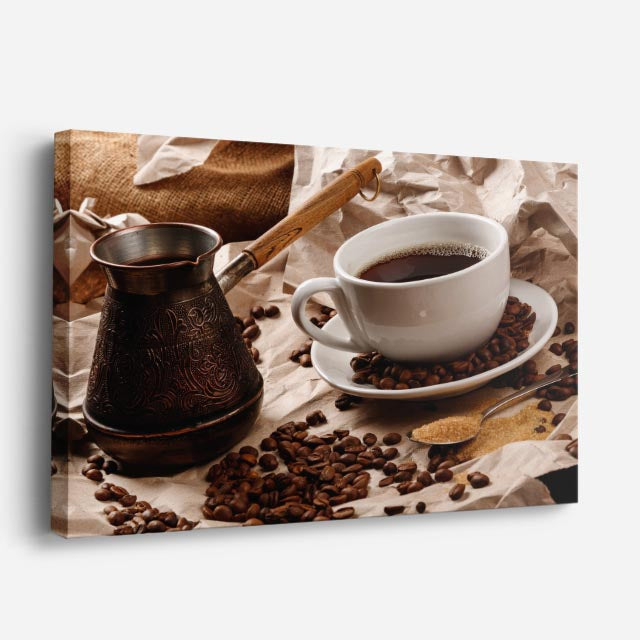 cuadro canvas café cafe clasico horizontal