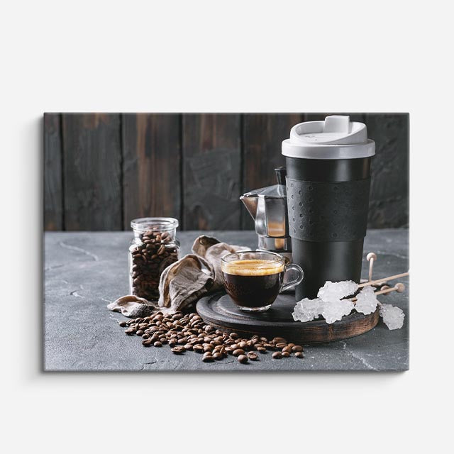 cuadro canvas café cafe urbano horizontal