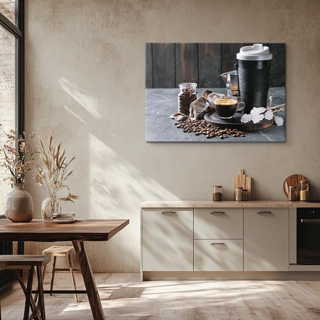 cuadro canvas café cafe urbano horizontal