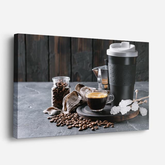 cuadro canvas café cafe urbano horizontal