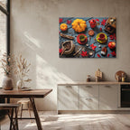 cuadro canvas café otono y cafe horizontal