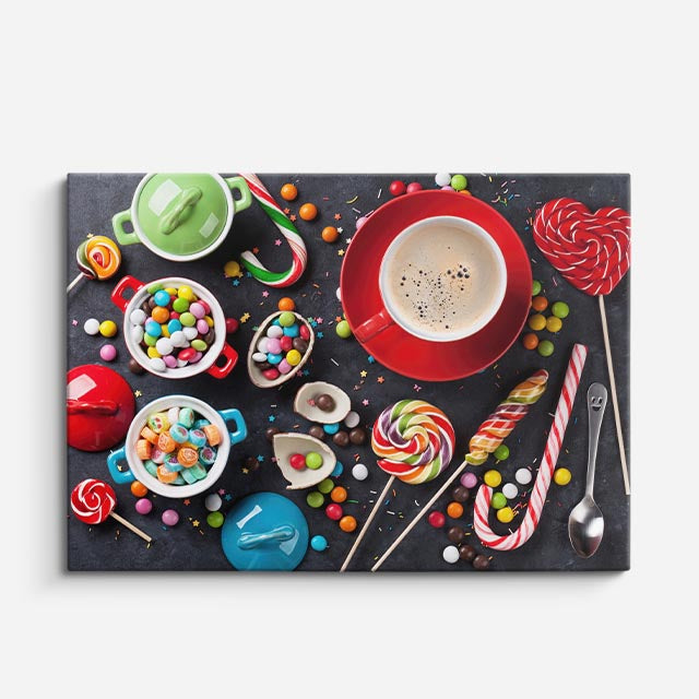 cuadro canvas café dulce fantasia horizontal