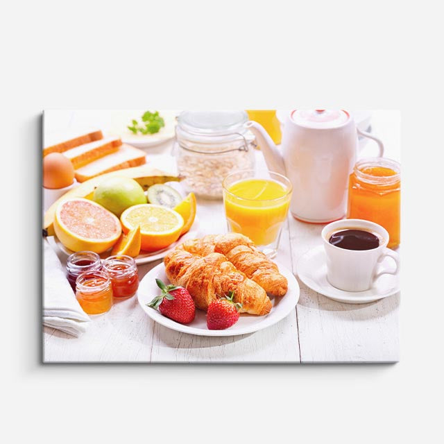 cuadro canvas café desayuno fresco horizontal