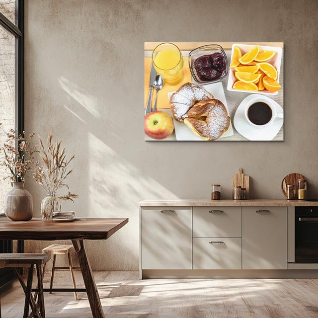 cuadro canvas café manana citrica horizontal