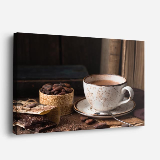 cuadro canvas café cafe rustico horizontal