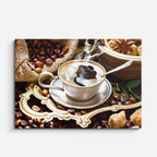 cuadro canvas café cafe barroco horizontal