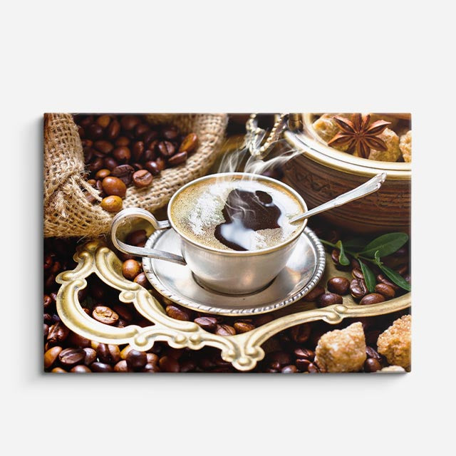 cuadro canvas café cafe barroco horizontal