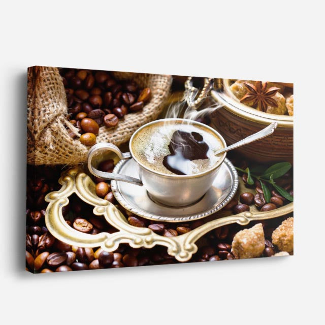 cuadro canvas café cafe barroco horizontal