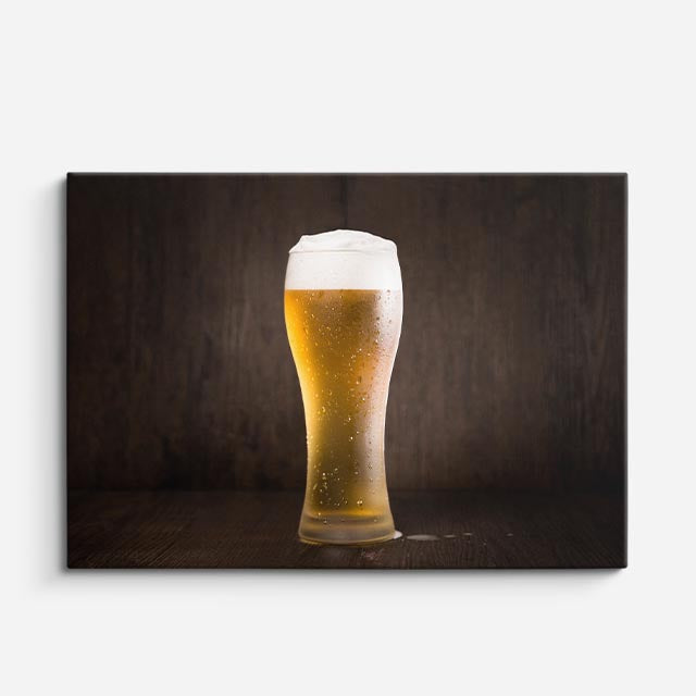 cuadro canvas cerveza cerveza dorada horizontal