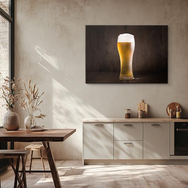 cuadro canvas cerveza cerveza dorada horizontal