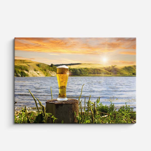 cuadro canvas cerveza brisa y cerveza horizontal