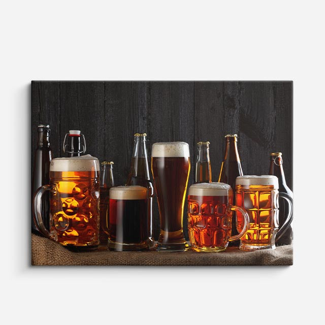 cuadro canvas cerveza barra cervecera horizontal