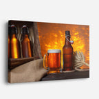 cuadro canvas cerveza fuego cervecero horizontal