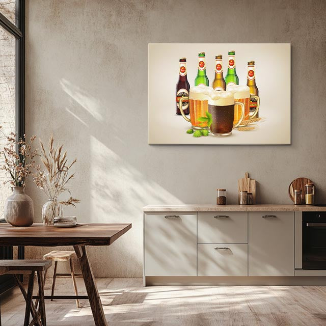 cuadro canvas cerveza cerveza clasica horizontal