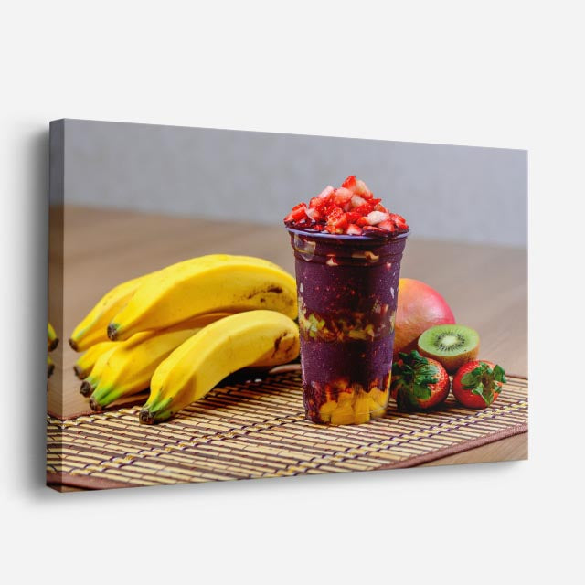 cuadro canvas jugos y frutas acai vital horizontal