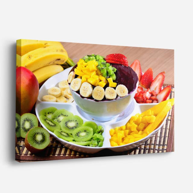 cuadro canvas jugos y frutas manana tropical horizontal