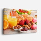 cuadro canvas jugos y frutas desayuno frutal horizontal