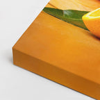 cuadro canvas jugos y frutas naranjas doradas horizontal