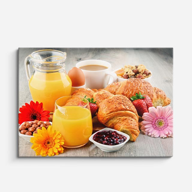 cuadro canvas jugos y frutas desayuno solar horizontal