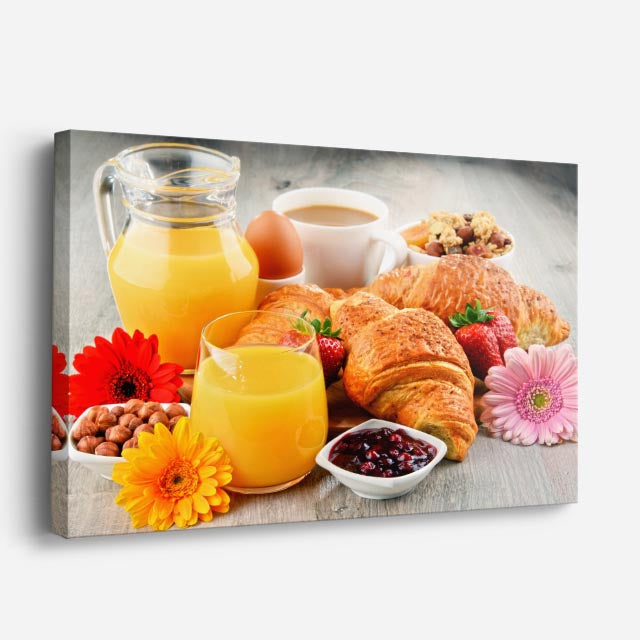 cuadro canvas jugos y frutas desayuno solar horizontal