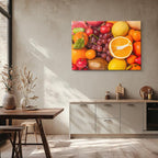 cuadro canvas jugos y frutas fiesta de frutas horizontal