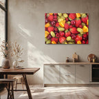 cuadro canvas jugos y frutas explosion frutal horizontal