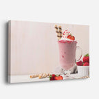 cuadro canvas malteadas y postres smoothie rosa horizontal