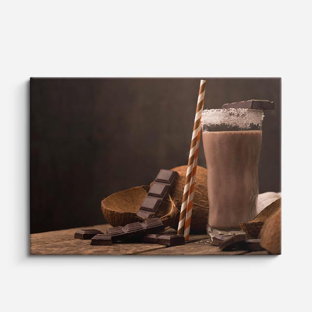 cuadro canvas malteadas y postres malteada cacao horizontal