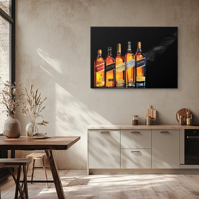 cuadro canvas cócteles y licores ruta de whisky horizontal