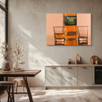 cuadro canvas cócteles y licores triple whisky horizontal