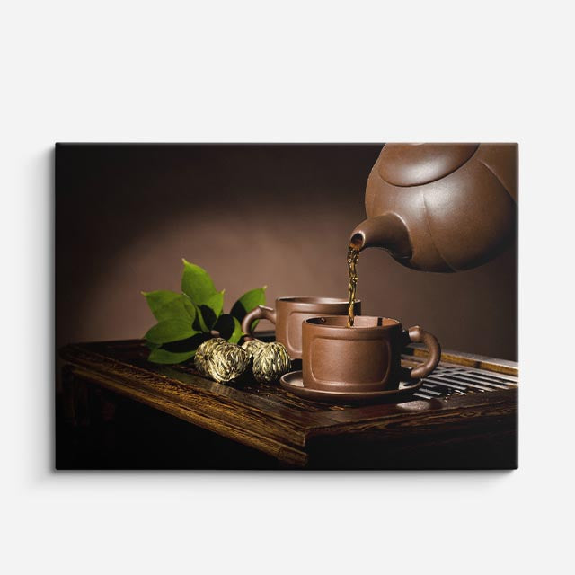 cuadro canvas té e infusiones te cobrizo horizontal