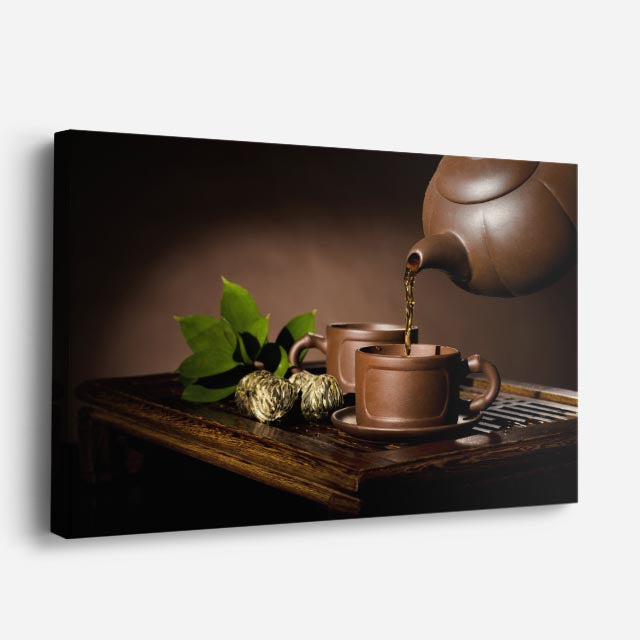 cuadro canvas té e infusiones te cobrizo horizontal
