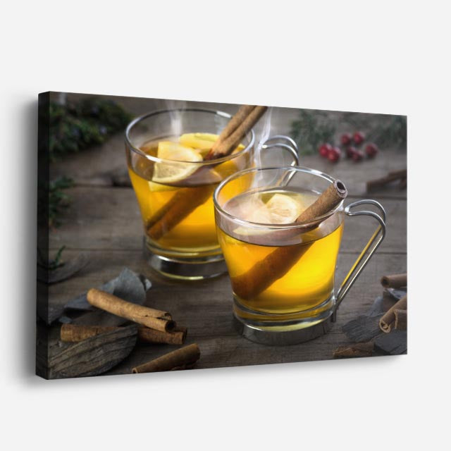 cuadro canvas té e infusiones te caliente horizontal