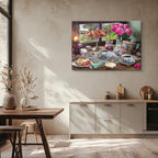 cuadro canvas té e infusiones jardin de te horizontal