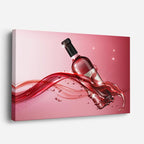 cuadro canvas vino vino en movimiento horizontal