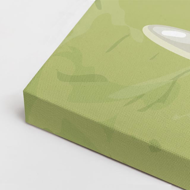 cuadro canvas vino brindis verde horizontal